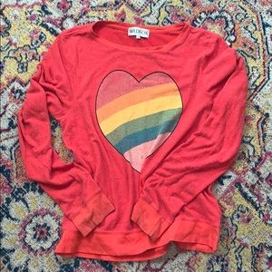 Wildfox Couture valentines Day heart sweatshirt